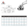 NPT L-Bore High Pressure Steel Hydraulic Ball Valve